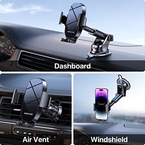 Miracase Car Phone Holder for Cars Dashboard & Windscreen &Air Vent ...