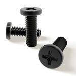 LaptopScrewsDirect PACK OF 12 M2X7 NEW Black Zinc Wafer Head Laptop Machine Screw Philips Head Supplied