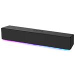careslong Sound Bar for TV, Phone, Computer - Upgrade Your Music Game Bluetooth Speaker with Colorful LED Lights - Crystal Clear Audio, Hands-Fre