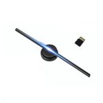 3D Hologram Fan T40 3d Fan Hologram Projector Wall-mounted Wifi Remote Advertising Display Led Sign Holographic Lamp Player Support Images Video