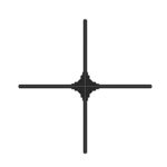 3D Hologram Fan Projector 31.5” Naked-eye 3D LED Hologram Fan Advertising Machine Support Splicing For Trade Show Exhibition Business Holiday for