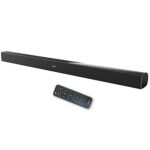 SYLVOX Bluetooth Soundbar Waterproof IP65 with Remote Control, 4 Equaliser Settings, 2.0 Channel 120 Watt, HDMI, Wall Mountable, A2DP,HDMI, OPTIC