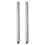 Sound Town 2-pack Subwoofer/Speaker Extender Poles, Fits M20 Threading, White (STSD-M20W-PAIR)