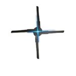 TUMAHE 3D Hologram Fan Wifi 3D Hologram Projector Fan 510 LED Holographic Lmaging Lamp Player 3D Remote Advertising Display Projector Light With