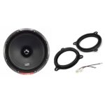 VIBE Slick 6.5” Component speaker - 90/270 W, Black & Sound way - Spacer rings adapters and harness kit for 6.5" inch / 165 mm speakers for Renau