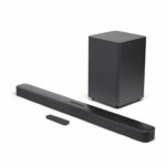JBL Bar 2.1 Deep Bass Sound Bar - in-home entertainment system, with streaming capabilities and subwoofer, in black