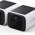 eufy Security S220 SoloCam Solar Security Camera Outdoor Wireless, Continuous Power, 2K Resolution Home Security Camera, 2.4 GHz Wi-Fi, No Monthl