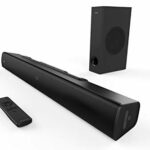 CREATIVE Stage V2 2.1 Soundbar with Subwoofer, Clear Dialog and Surround by Sound Blaster, Bluetooth 5.0, TV ARC, Optical, and USB Audio, Wall Mo