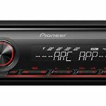 Pioneer MVH-S120UB 1-DIN receiver with red illumination, USB and compatible with Android devices.