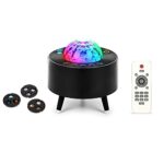 Biordamu Galaxy Projector Night Light for Bedroom,Star Projector with Rotation Function and Bluetooth Music Speaker(Black)