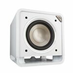 Polk HTS 10 Subwoofer, 10 Inch Powered Subwoofer, Deep Bass, Easy Setup with Home Cinema Systems - White