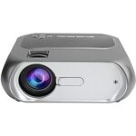 Video Projector, Portable 720P LED Video Projector with Remote Control, Support USB, IR, Audio Video Multiinterface, for Home Theater, Outdoor Mo