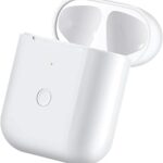 Charging Case Replacement Compatible with AirPods Gen 1 2, Support Wired & Wireless Charging, White