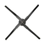 3D Hologram Fan Projector, 2000x552 WiFi APP Control 3D Hologram Advertising Display LED Fan for Trade Show,Store Display(52cm)(UK)