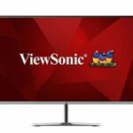 ViewSonic VX2776-SMH 27-inch IPS Full HD Monitor with 75Hz, VGA, 2x HDMI, Eye Care for Work and Entertainment at Home, Black & Silver