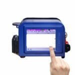 Handheld Printer Portable Small Coding Machine Higher Precision Logo Quick-Drying Inkjet Printer Can Connect to Cell Phone (Color : Cp12 Blue Ink