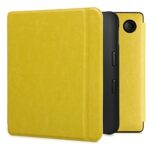 kwmobile Case Compatible with Kobo Libra 2 Case - Cover for eReader with Magnetic Closure - Yellow