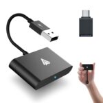 Geweo Android Auto Wireless Adapter, 2023 Upgrade Wireless Android Auto Adapter Dongle for Cars with Wired Android Auto, Android Auto Adapter Blu