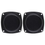 Folewr 2PCS Woofer Radiator Bass Passive Speaker 3" Low Frequency Loudspeaker Diaphragm Vibration Plate DIY