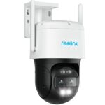 Reolink 4K PTZ Security Camera Outdoor WiFi Dual Lens 8MP, Auto Tracking, 2.4/5 GHz Dual-Band WiFi, Smart Human/Vehicle/Pet Detection, 6X Hybrid
