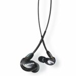 Shure AONIC 215 Wired Sound Isolating Earbuds, Clear Sound, Single Driver, Secure In-Ear Fit, Detachable Cable, Durable Quality, Compatible with