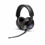JBL Quantum 400 Wired Over-Ear Gaming Headset with Microphone and RGB, Multi-Platform Compatible, in Black