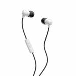Skullcandy Jib In-Ear Wired Earbuds, Microphone, Works with Bluetooth Devices and Computers - White