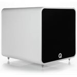 Q ACOUSTICS Q B12 Subwoofer Gloss White - Featuring Infinite Baffle Enclosure, 12 Inch Driver, 220-watt Class D Amplifier, 50mm Voice Coil - Acti