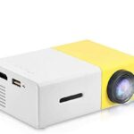 Mini Projector Portable 1080P LED Projector Home Cinema Theater Indoor/Outdoor Movie projectors Support Laptop PC,HDMI Input,Need Data Cable Conn