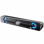 LXLTLB TV Sound Bar Bluetooth 5.0 with Sound Bar 2.0 Mini Portable Soundbar Remote Control Dual Connection Methods for PC Smartphones Music And M