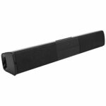 PUSOKEI Dual Speaker 2 x 5W Soundbar, Wireless Bluetooth Speaker Support U Disk Insert, Wall Mounted Sound Long Bar Subwoofer with 360degree Surr