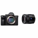 Sony ILCE7M3B Full Frame Mirrorless Compact System Camera Body with SEL55F18Z.AE 55mm f/1.8 ZA Lens - Black