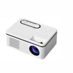 Portable Mini LED 320x240 Pixels 600 Lumens Projector Home Media Player Built-in Speaker (Color : White, Size : 13.0x9.7x5.8(projectors)