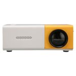 Mini Projector, Smart HD 1080P HiFi Portable Movie Projector for Office Bedroom Outdoor Indoor Camping, 4:3 200 Lm Pocket Home Theater for Smartp