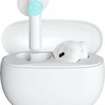 Bluetooth Earbuds with Deep Bass Stereo Sound, Type-C Quick Charge, 4 Mic Wireless Headphones CVC 8.0, Bluetooth 5.3 Earphones with Touch Control