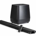POLK AUDIO MagniFi 2 Soundbar with Wireless Subwoofer, TV Speakers for Home Cinema Sound System, Surround Sound, Dolby Digital, Built-In Chromeca