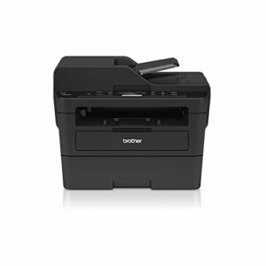 Brother DCPL2550DN 3-in-1 Multifunction Laser Printer Black and White, 34 ppm with Wired Network Card (no WiFi), Automatic Duplex Printing, 50 Sh