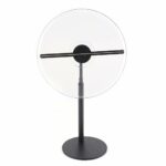 FOLOSAFENAR Hologram Advertising Display, Rich Content APP Operation 30cm Naked Eye Hologram Fan Projector 256 LED Lamp Beads WIFI Module for Exh