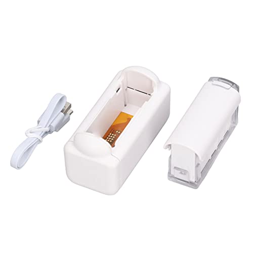 Kufoo Pocket Printer, Maximum 10W Mini Wireless Printer USB Charging 300DPI Accuracy for Barcode QR (Cyan Cartridge (Skin Friendly))