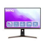 BenQ EW2880U 28 inch IPS 4K Monitor, HDR, USB-C 60W, 90% DCI-P3, 3Wx2 SPK, Height Adjust, Swivel, Tilt, Freesync, Remote Control, Black