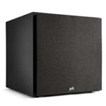 POLK AUDIO MXT12 Active Subwoofer, Powerful 12 Inch Subwoofer with 100 Watt Class AB Amplifier, Bass Box, Home Cinema and Music, Black