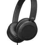 JVC Foldable Lightweight HA-S31M On-Ear Headphones with Built-In Remote, Microphone and Call Handling, Black