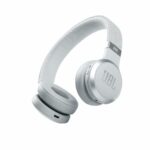 JBL Live 460NC - Wireless On-Ear Bluetooth headphones with Active Noise Cancelling technology and up to 50 hours battery life, in white