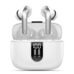 taopod Wireless Ear Buds, Wireless Earphones Bluetooth Earbuds Wth Mic Workout, Deep Bass CVC Noise Cancelling Headphones 40h Playtime IPX7 Water