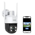 ANNKE 5MP PTZ Outdoor Security Camera, 20X Optical Zoom Auto Tracking, 2.4GHZ WiFi Security Camera with AI Human Detection, Colour Night Vision,