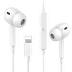 For iPhone Headphones,Wired Stereo Sound Headphones for iPhone with Microphone and Volume Control,Noise Cancellation earphone Compatible with iPh