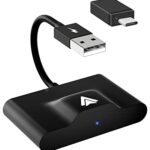 Wireless Android Auto Adapter, Android Auto Wireless USB Dongle for Converting Factory Wired Android Auto to Wireless Connection, Plug and Play,