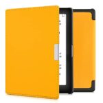 kwmobile Case Compatible with Kobo Aura Edition 1 Case - Cover for eReader with Magnetic Closure - Yellow