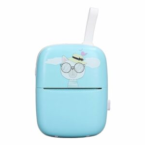Weikeya Inkless Pocket Printer, Thermal Printer Tool APP Control Various Print Model Wide Application Portable Rechargeable BT 4.0 for Label