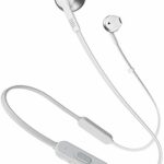 JBL TUNE 205BT Wireless In-Ear Earbud Headphones with Bluetooth and Microphone – Flat tangle-free cable – Silver